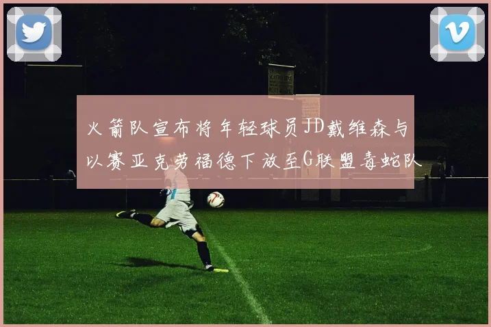 火箭队宣布将年轻球员JD戴维森与以赛亚克劳福德下放至G联盟毒蛇队进行锻炼